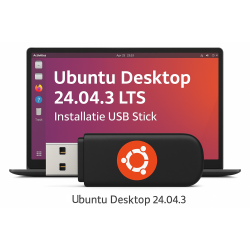 Ubuntu Desktop 24.04.3 LTS – Linux Installatie USB Stick – Startklaar met NL handleiding