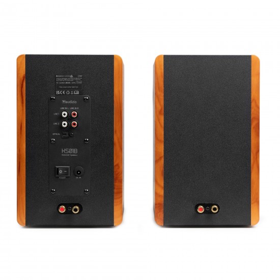 Actieve Bookshelf Speakers 120W – Bluetooth HiFi Speaker Set (Hout)