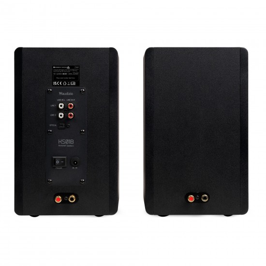 Actieve Bookshelf Speakers 120W – Bluetooth HiFi Speaker Set (Zwart)